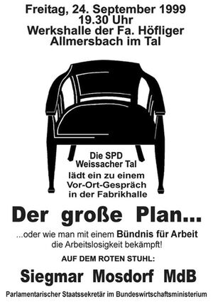 Plakat zum 21. Roten Stuhl