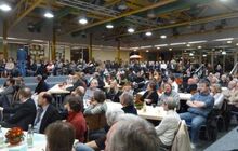 Reger Besuch beim Roten Stuhl mit Sigmar Gabriel