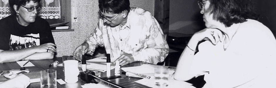 Der Ortsverein beim Erstellen des Täles Blicks