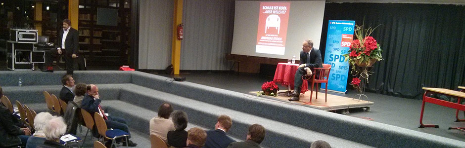 Andreas Stoch auf dem Roten Stuhl.